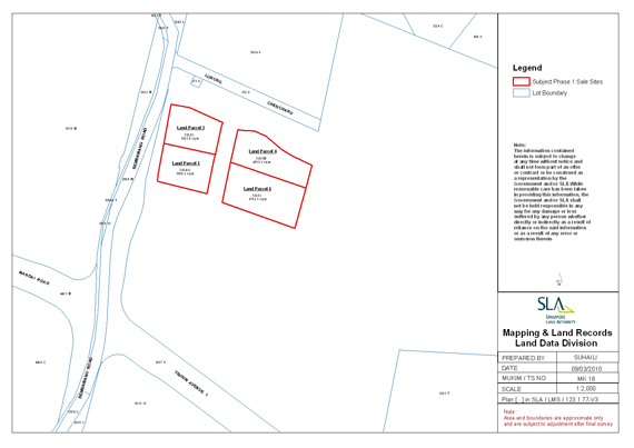 Location plan of Lorong Chencharu sites for sale